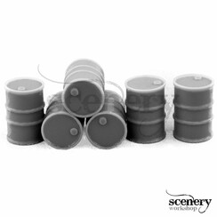 Big Metal Barrels - 6pcs - MM-12