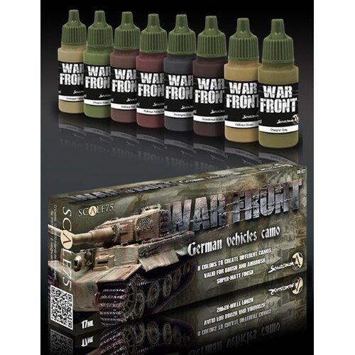 Scale 75 War Front German Vehicles Camo - 8 kleuren - 17ml - SSE-022