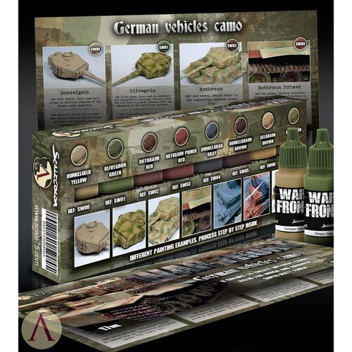 Scale 75 War Front German Vehicles Camo - 8 colors- 17ml - SSE-022