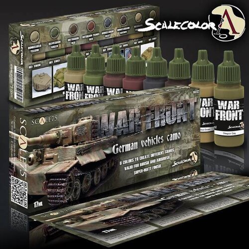 Scale 75 War Front German Vehicles Camo - 8 colors- 17ml - SSE-022