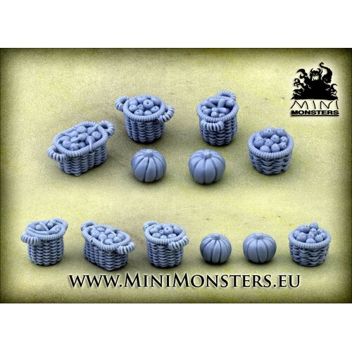Mini Monsters Baskets - 6pc - MM-21