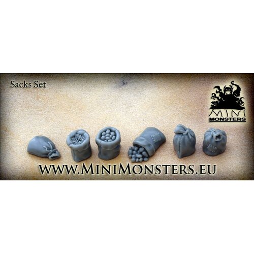 Mini Monsters Sacks - 6pc - MM-22
