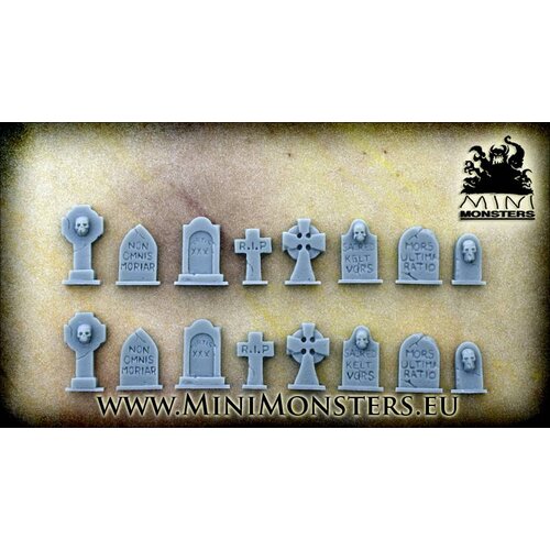 Mini Monsters Grave Stones - 2 x 8st - MM-23