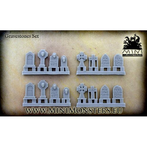 Mini Monsters Grave Stones - 2 x 8st - MM-23