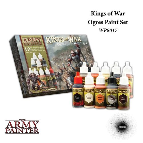 The Army Painter Warpaints Kings of War Ogres Paint Set - 10 kleuren - 17ml - WP8017