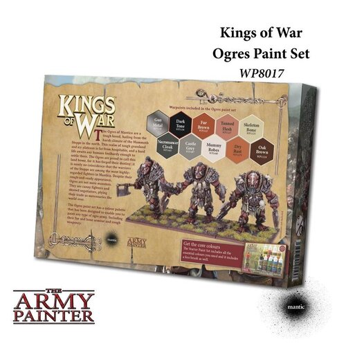 The Army Painter Warpaints Kings of War Ogres Paint Set - 10 kleuren - 17ml - WP8017