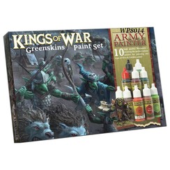 Warpaints Kings of War Greenskins Paint Set - 10 colors - 17ml - WP8014