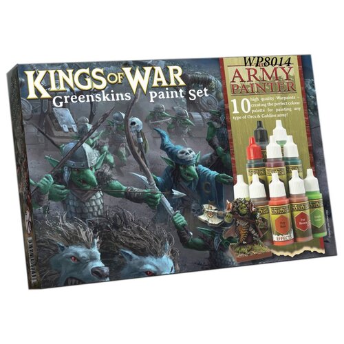 The Army Painter Warpaints Kings of War Greenskins Paint Set - 10 kleuren - 17 ml - WP8014