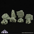 Ristul's Extraordinary Market Dark Temple Ruins Basing Kit - 10x - BSKT0002
