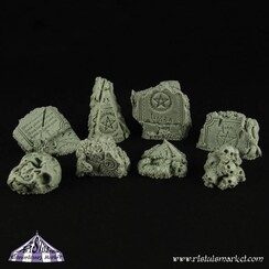 Dark Temple Ruins Basing Kit - 10x - BSKT0002