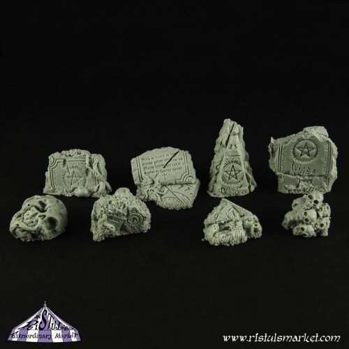 Ristul's Extraordinary Market Dark Temple Ruins Basing Kit - 10x - BSKT0002