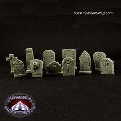 Fantasy Graveyard Tombstones - 12x - BSKT0026