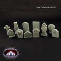 Ristul's Extraordinary Market Fantasy Graveyard Tombstones - 12x - BSKT0026