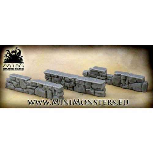 Mini Monsters Stone Walls set 2 - 3st - MM-31