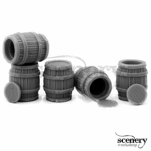 Mini Monsters Big Wooden Barrels - 5st - MM-37