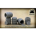 Mini Monsters Big Wooden Barrels - 5st - MM-37