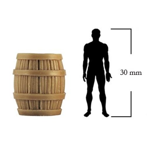Mini Monsters Big Wooden Barrels - 5st - MM-37