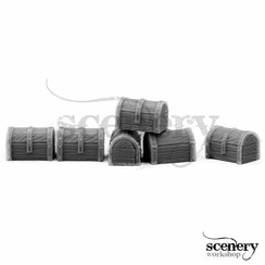 Wooden Chests - 6pc - MM-38