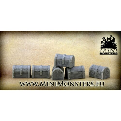 Mini Monsters Wooden Chests - 6st - MM-38