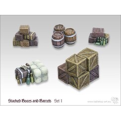 Stacked boxes and Barrels set 1 - TTA600016