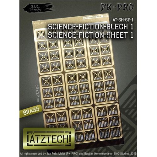 Ã„tztech Science Fiction Wandplaten - Photo-Etch - AT-SH-SF-1