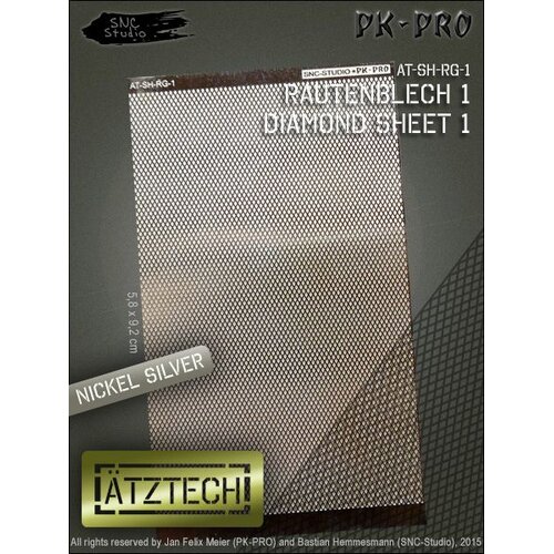 Ã„tztech Ã„tztech Diamant Plaat - Photo-Etch - AT-SH-RG-1