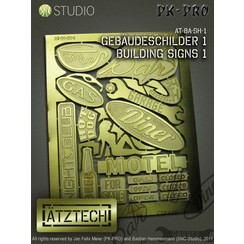 Building Signs 1 - Photo-Etch - AT-BA-SH-1