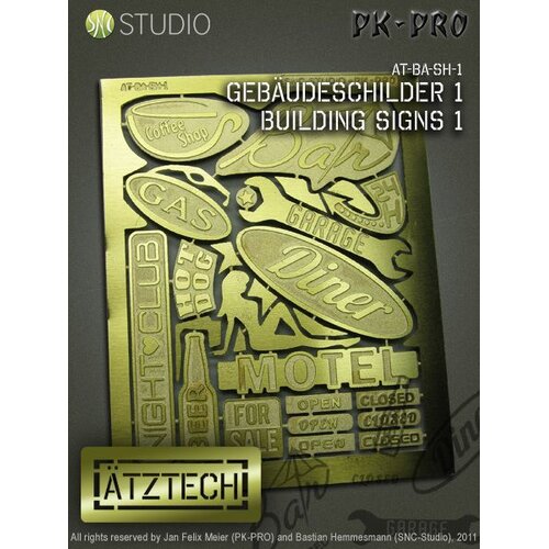 Ã„tztech Ã„tztech Building Signs City - Photo-Etch - AT-BA-SH-1