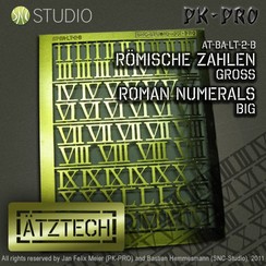 Roman Numberals 1 Big - Photo-Etch - AT-BA-LT-2-B