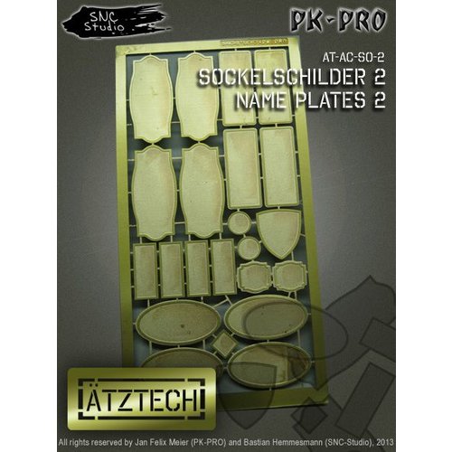 Ã„tztech Ã„tztech Naamplaten 2 - Photo-Etch - AT-AC-SO-2