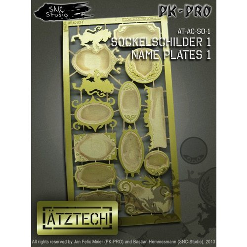 Ã„tztech Ã„tztech Name Plastes 1 - Photo-Etch - AT-AC-SO-1