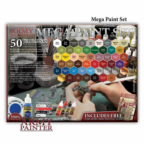 The Army Painter Warpaints Mega Paint Set 2017 - 50 kleuren - 17ml - WP8021