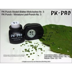 PK Punch - Miniature-Leaf Punch-No. 3 - 4xLeaves-Mix - PK-003 Punch