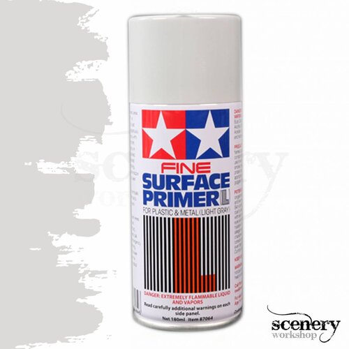 Tamiya Fine Surface Primer L - Light Gray - 180ml - 87064