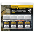 Vallejo Pigment Set Stone & Cement - 4 kleuren - 35ml - 73192