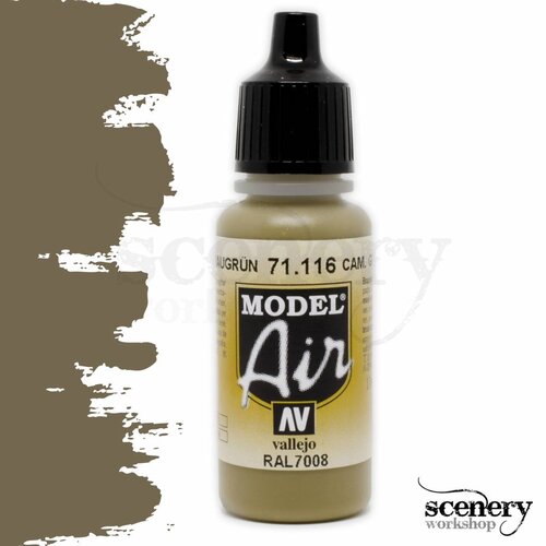 Vallejo Model Air Camouflage Grey Green - 17ml - 71116
