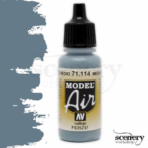 Vallejo Model Air Medium Gray - 17ml - 71114
