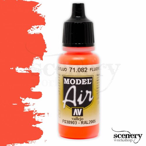 Vallejo Model Air Fluorescent Red - 17ml - 71082