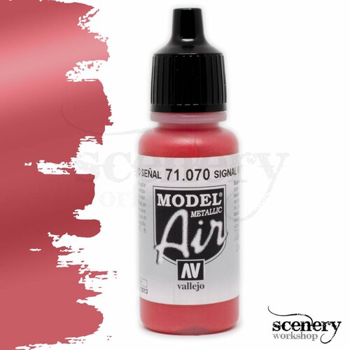 Vallejo Model Air Metallic Signal Red - 17ml - 71070