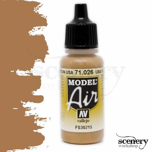 Vallejo Model Air USA Flat Brown - 17ml - 71026