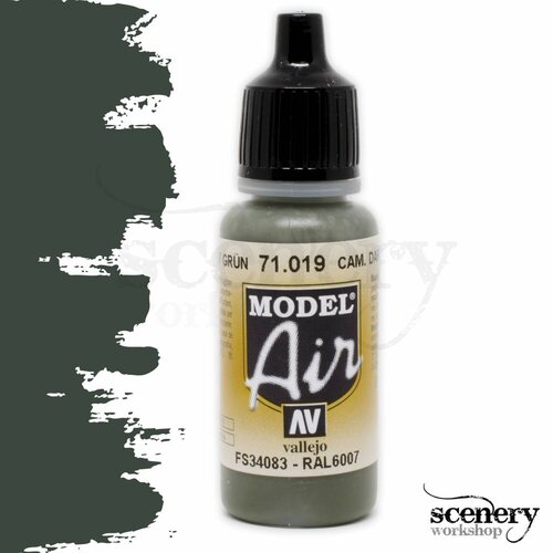 Vallejo Model Air Cam. Dark Green - 17ml - 71019