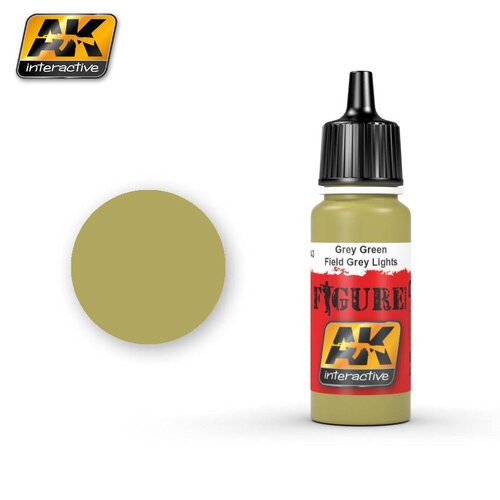 AK interactive Figure Series Grey Green - Field Grey Lights - 17ml - AK3143