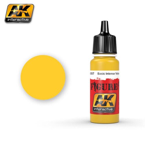 AK interactive Figure Series Basic Intense Yellow - 17ml - AK3037