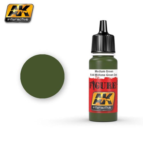 AK interactive Figure Series Medium Green - M-44 Midtone Green Dots - 17ml - AK3025
