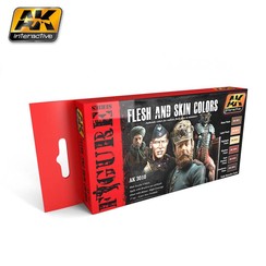 Flesh and Skin Colors - 6 kleuren - 17 ml - AK3010