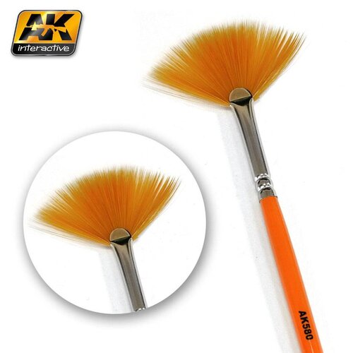 AK interactive Weathering Brush Fan Shape - AK-580