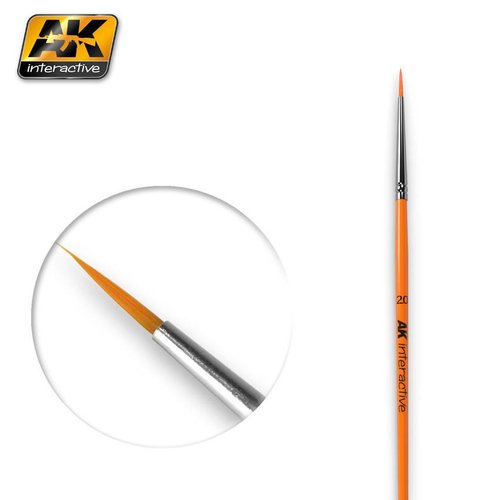 AK interactive Round Brush 2/0 Synthetic - AK-602