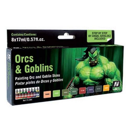Vallejo Game Color Orcs and Goblins - 8 kleuren - 17ml - 72304