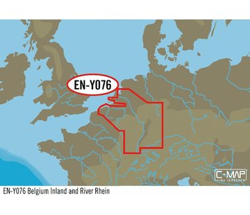 C-Map België binnenland en de Rijn