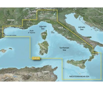 Garmin HXEU012R BlueChart Middellandse Zee, Centraal West